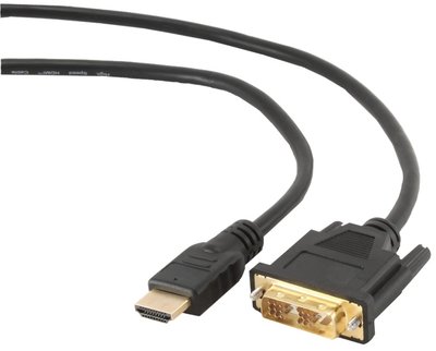 Cablexpert CC-HDMI-DVI-0.5M Кабель HDMI - DVI 18+1pin M, 0.5m 29641 фото